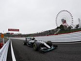 Nico Rosberg na trati v japonské Suzuce