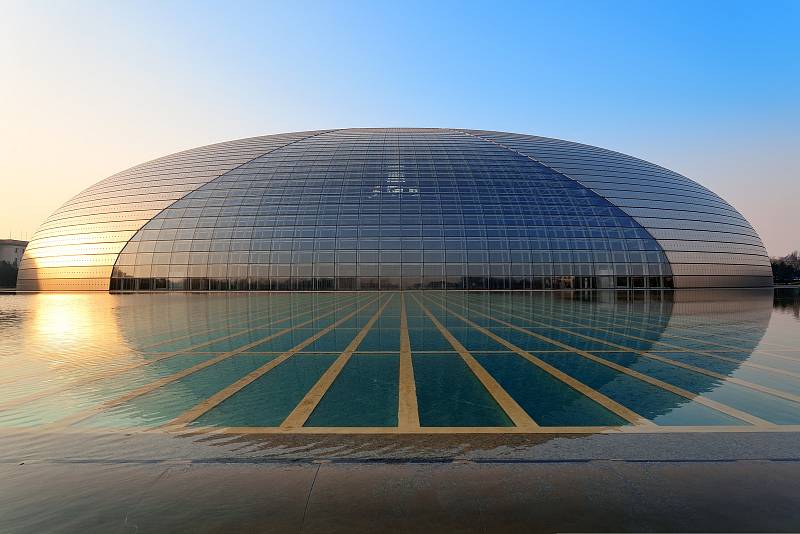 Národní centrum múzických umění v Pekingu.