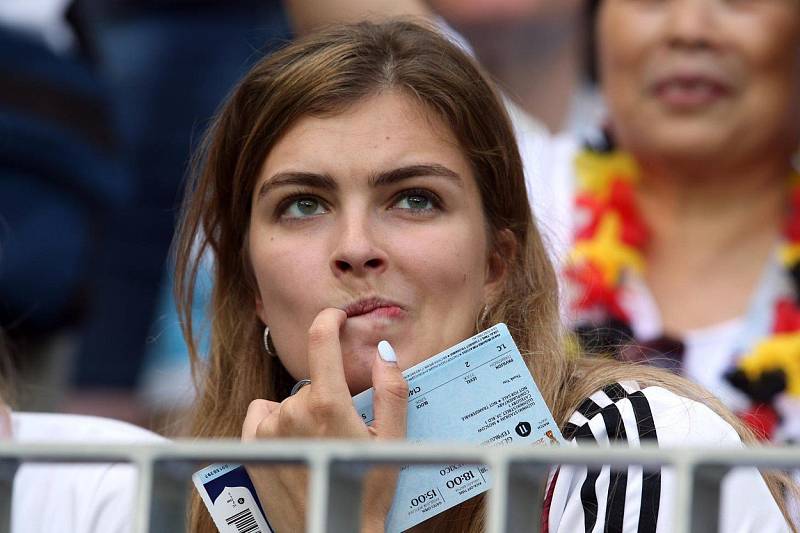 Německá fanynka. Fotbalové MS Rusko 2018