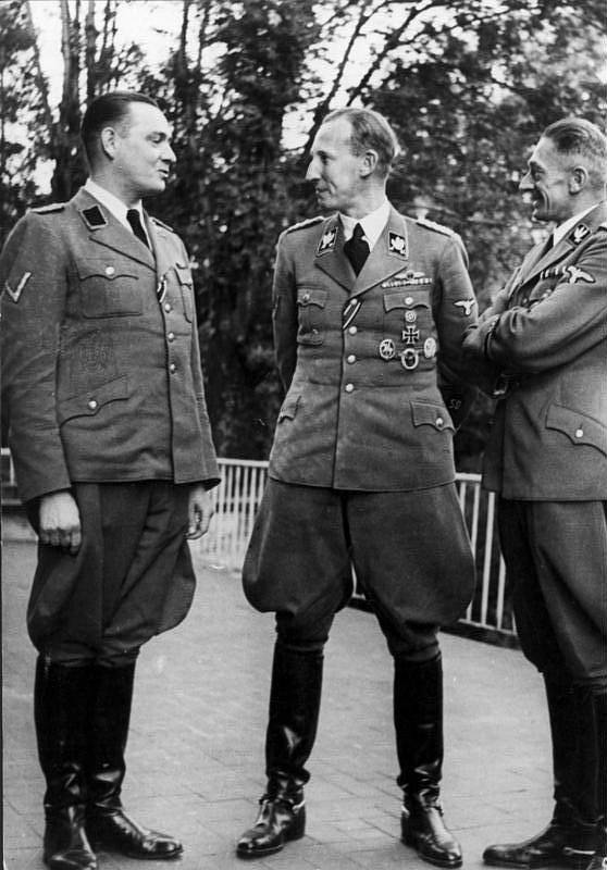 Horst Böhme, Reinhard Heydrich a Karl Hermann Frank v září 1941