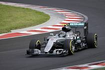 Nico Rosberg v tréninku na Velkou cenu Maďarska.