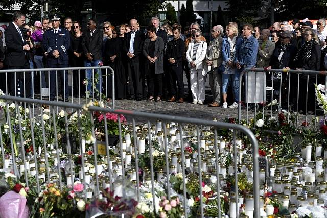 Pieta za zavražděné ve finském městě Turku