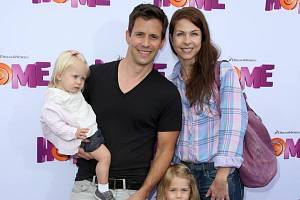 Christian Oliver s manželkou a dětmi