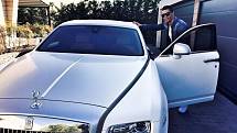 Cristiano Ronaldo a jeho Rolls-Royce Phantom.