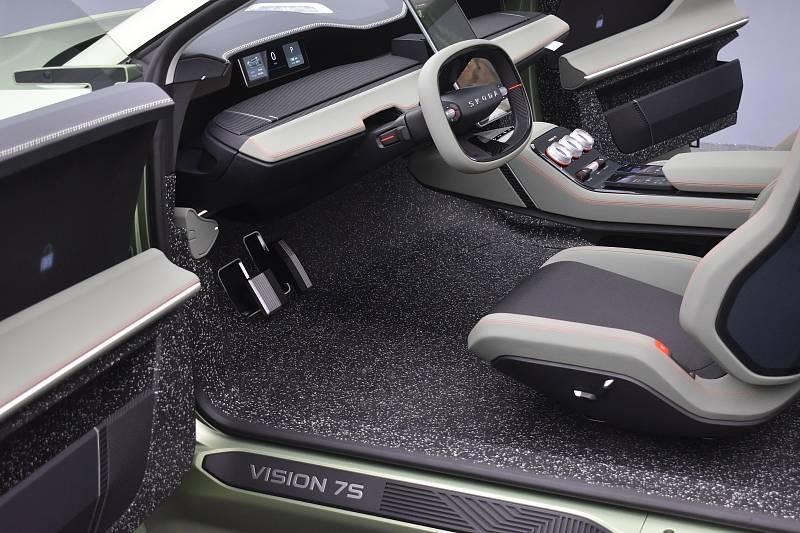 V konceptu Vision 7S je také podlaha z recyklovaných pneumatik
