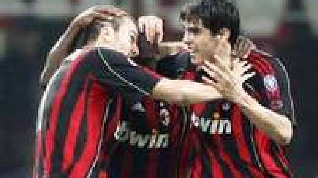 Radost fotbalistů AC Milán