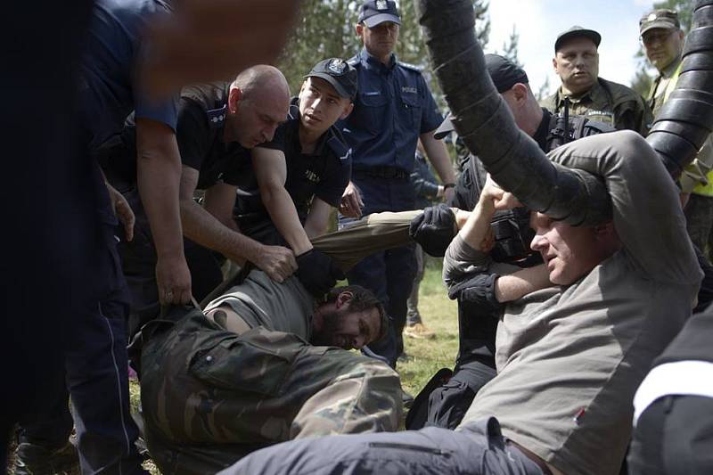 Proti kácení posledního zbytku původního evropského pralesa protestovaly stovky aktivistů