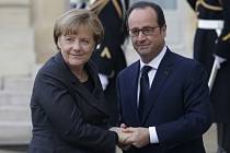 Angela Merkelová a Francois Hollande