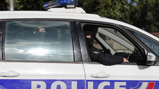 Vůz francouzské policie - ilustrační foto.