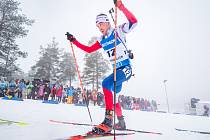  Světový pohár v biatlonu, závod s hromadným startem 15 km muži, 19. března 2023, Oslo. Český biatlonista Michal Krčmář