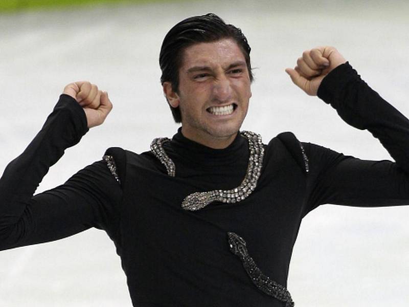 Evan Lysacek byl se svým výkonem spokojen, vynesl mu zlatou medaili.