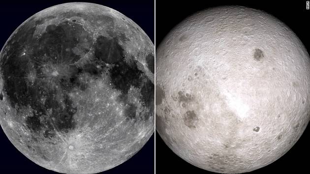 Měsíc z přivrácené (vlevo) a z odvrácené strany. Zatímco ten první pohled z noční oblohy důvěrně známe, ten druhý je úplně jiný. A vědci přišli s novou teorií, proč tomu tak je