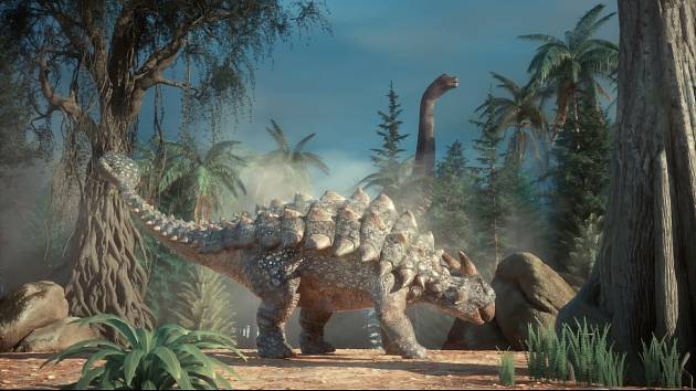 Ankylosaurus. Ilustrační snímek