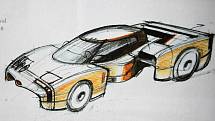 Pocta Bugatti - koncepci supersportů Václav Král neustále rozvíjel