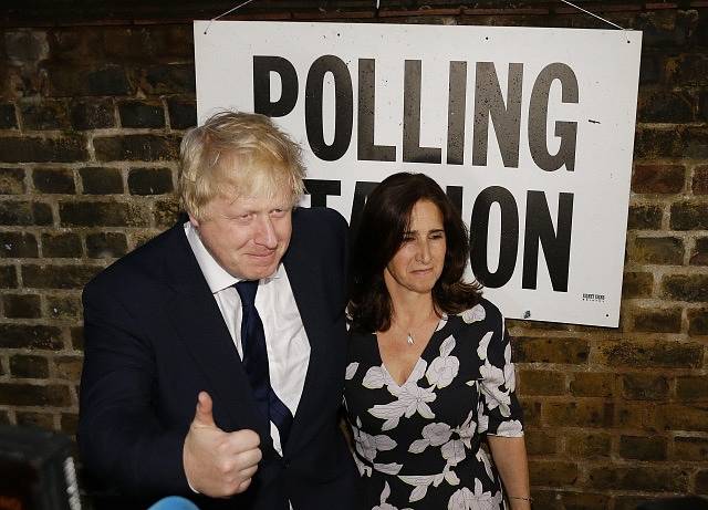 Boris Johnson se svou ženou Marinou