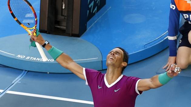 Rafael Nadal na Australian Open 2022.
