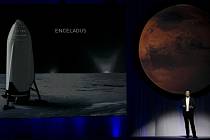 Soukromá společnost SpaceX vyvíjí obří raketu a vesmírnou loď k přepravě velkého množství lidí a nákladu na Mars s konečným cílem rudou planetu kolonizovat.