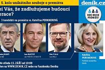 Pátá předvolební debata Deníku na téma zadlužování ČR.