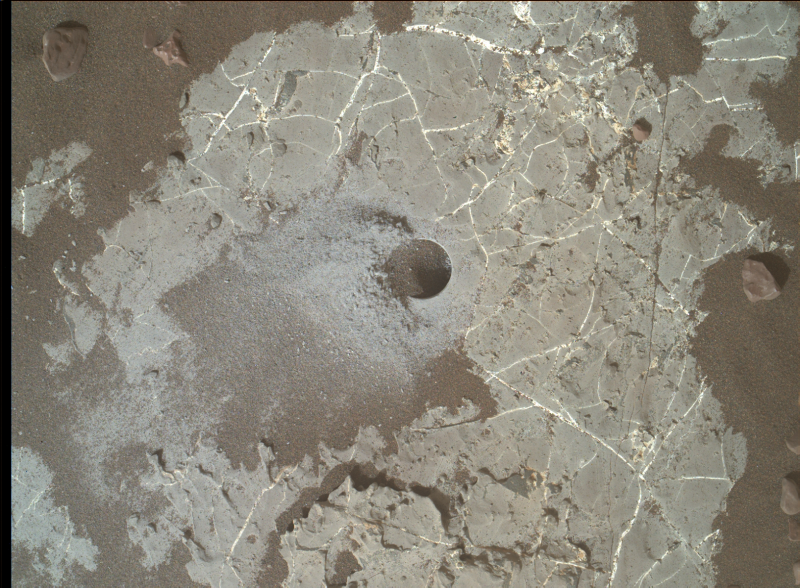 Vrt Highfield v kráteru Gale na Marsu.