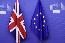 Vlajky Británie a EU