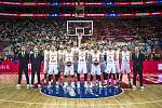 Utkání basketbalového mistrovství světa mezi Českem a USA