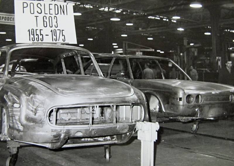 Poslední Tatra 603 byla dokončena v roce 1975
