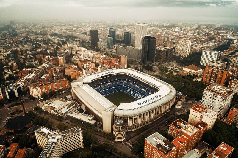 Stadion Santiaga Bernabéu ve španělském Madridu…