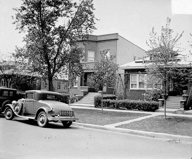 Caponeho dům na 7244 Prairie Avenue ve společenské čtvrti Greater Grand Crossing v Chicagu