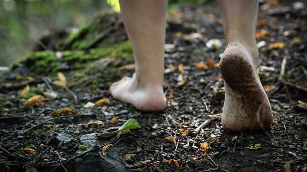 Pokud chcete s barefoot botami začít, pro první krůčky je ideální příroda, měkký a rozmanitý povrch.