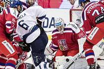 Čeští hokejisté ve svém druhém utkání na Švédských hrách v Göteborgu deklasovali Finsko 7:1 a připsali si první body na turnaji. 