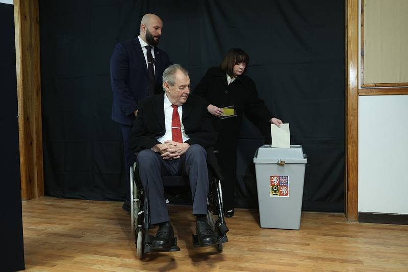 Prezident Miloš Zeman u druhého kola prezidentských voleb