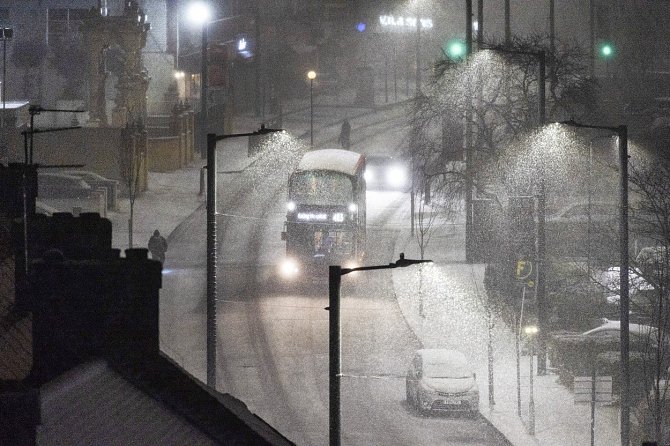 Velkou Británii zasáhl sněhový blizard