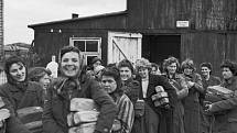 Ženy v Bergen-Belsenu po osvobození