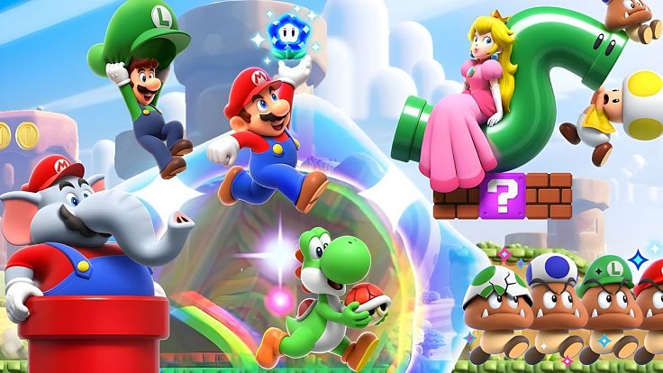 Super Mario Bros. Wonder má zábavnou a inovativní hratelnost.