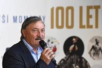 Antonín Panenka na tiskové konferenci k projektu Největší momenty 100 let českého sportu.