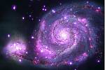 Vírová galaxie zaznamenaná rentgenovým dalekohledem Chandra
