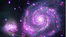 Vírová galaxie zaznamenaná rentgenovým dalekohledem Chandra