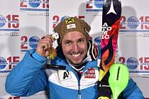 Marcel Hirscher a jeho radost ze zlata