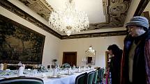 Lidé si mohli prohlédnout Hrzánský palác v Praze, který v současné době vlastní Úřad vlády