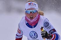 Česká reprezentantka v běhu na lyžích Kateřina Janatová.