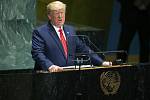 Americký prezident Donald Trump na Valném shromážděním OSN