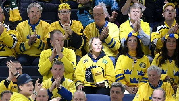Švédští fanoušci mají z výsledků hokejové reprezentace radost