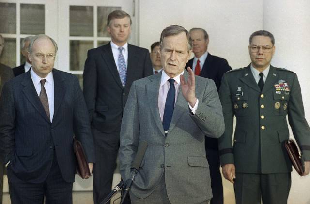 Americký prezident George Bush starší na snímku z roku 1991.