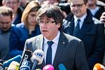 Carles Puigdemont po propuštění z vazby