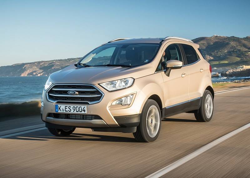 Ford EcoSport. Sleva až 68 000 Kč. Cena od 369 900 Kč (1.0 EcoBoost 73 kW).