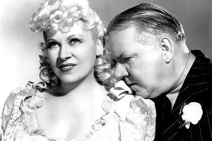 Plakát k filmu My Little Chickadee z roku 1940, v němž hlavní role ztvárnili Mae Westová a W.C. Fields
