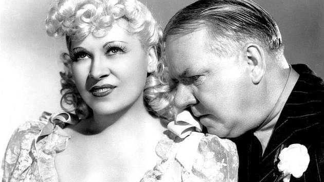 Plakát k filmu My Little Chickadee z roku 1940, v němž hlavní role ztvárnili Mae Westová a W.C. Fields