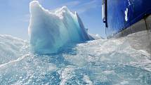 Ledová kra v Arktickém oceánu. Ilustrační snímek