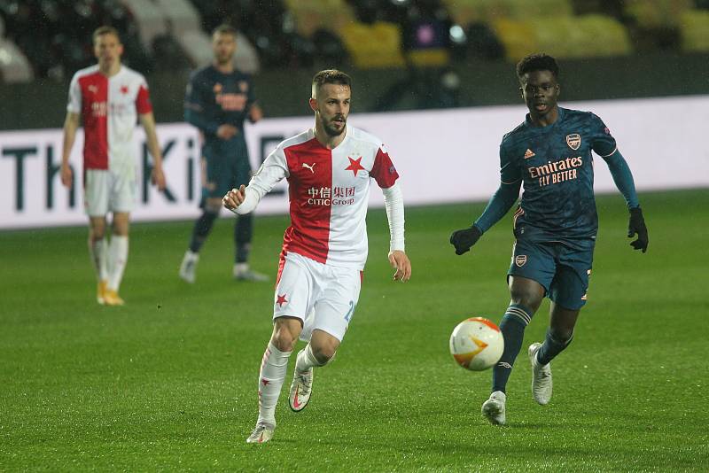 UEFA Evropská liga - čtvrtfinálový zápas FK Slavia - Arsenal