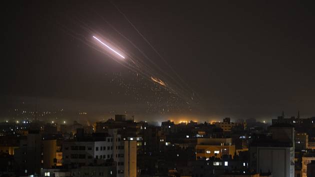 Rakety vypálené na Izrael